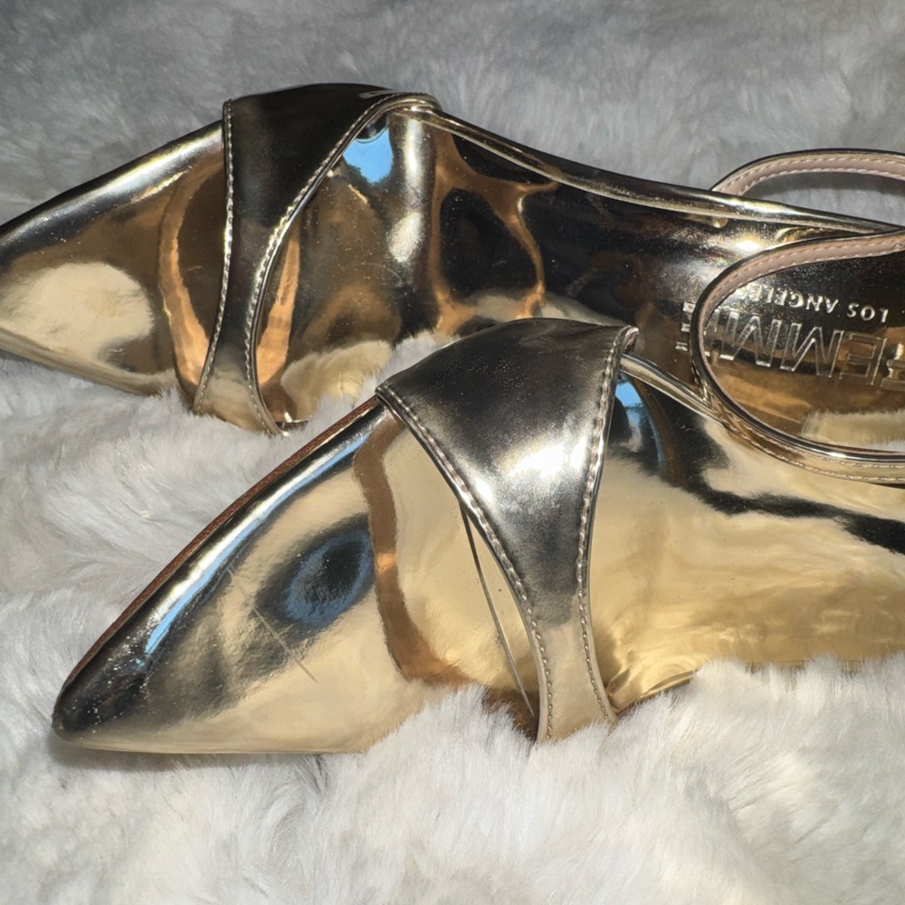 GG Heel in Mirrored Gold - Picture 6 of 11